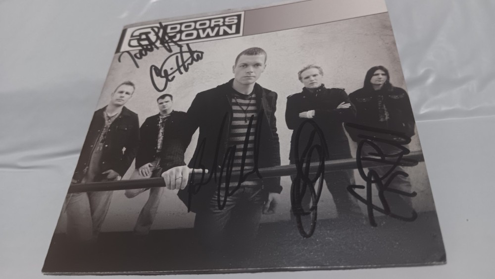 3 Doors Down, Self-Titled, CD Autographed SIGNED, Brad Arnold And 4 Others.