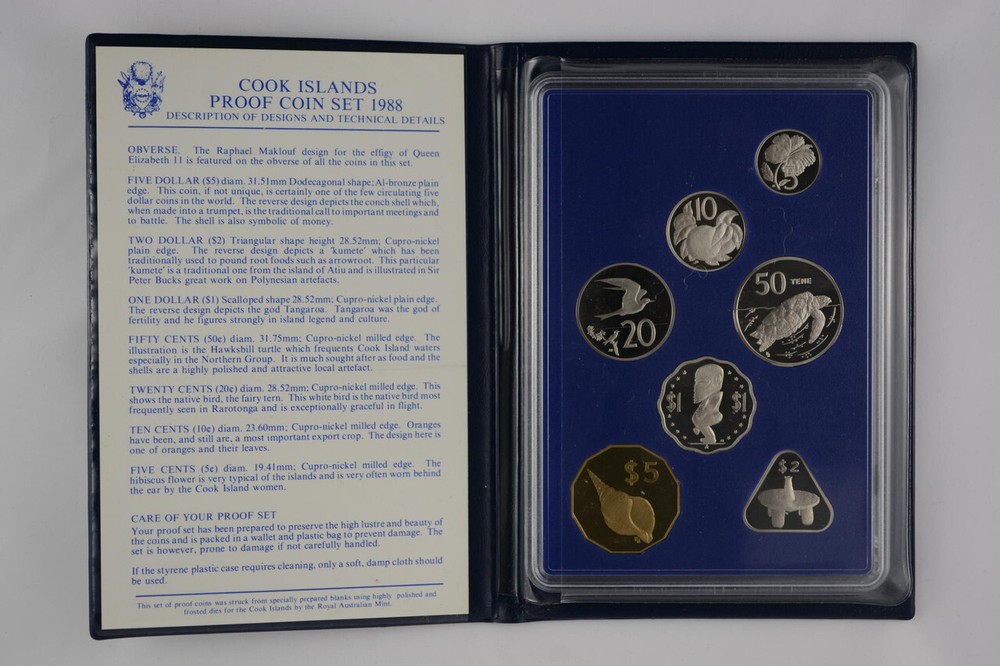 Cook Islands - 1988 - Annual Proof Coin Set