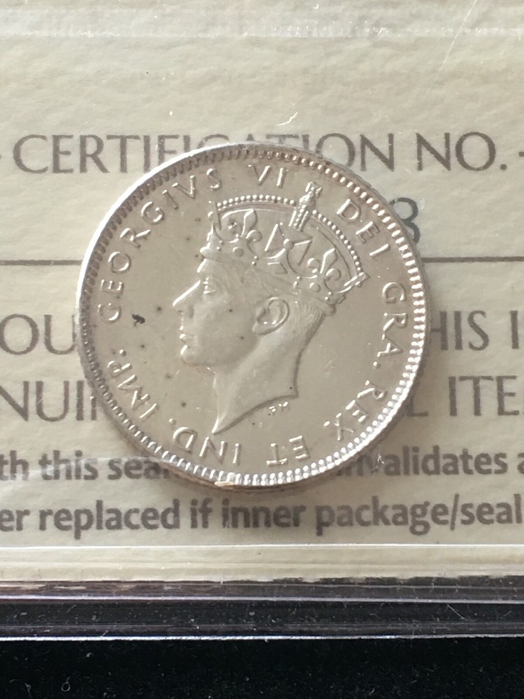 1943c Newfoundland, ¢10 Cent, ICCS Graded, **MS-64**