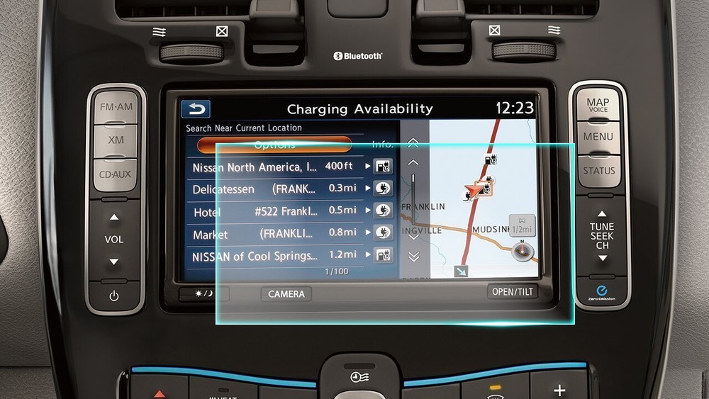 Crystal Clear Screen Protector for 2016 Nissan Leaf Vehicle Navigation