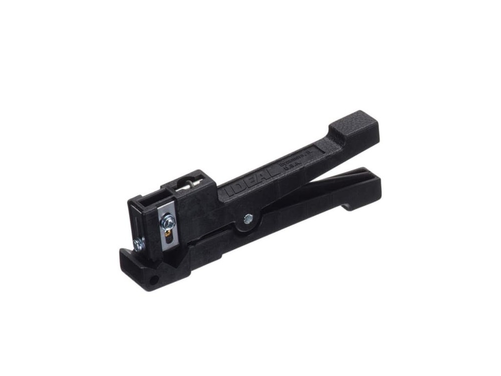 Ideal 45-165 - Adjustable Coaxial Cable Stripper, Black