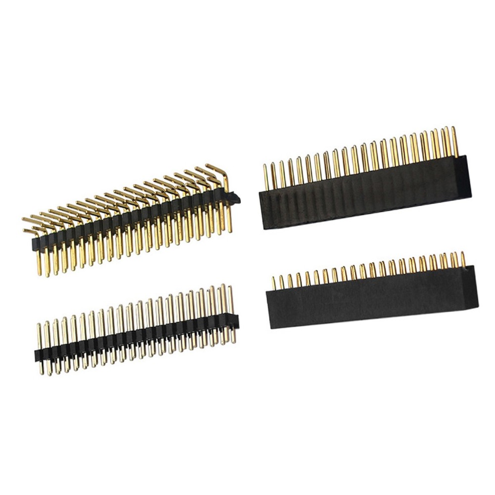 4x 2x20 PIN Socket Dual Male Header Pin Connector for Raspberry Pi Zero/Zero W l