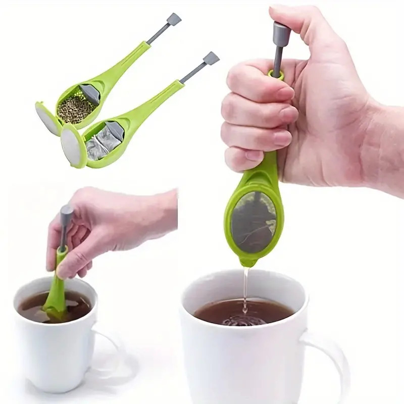 Silicone Tea Leaf Filter Kitchen Tea Set Press Strainer Reusable Tea Infuser