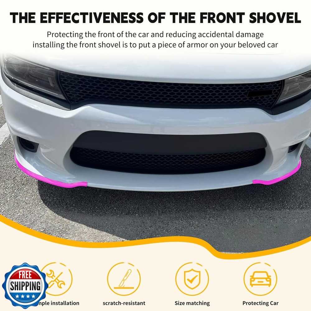 Front Bumper Lip Splitter Protector, Dodge Front Splitter Dedicated to 2015-2