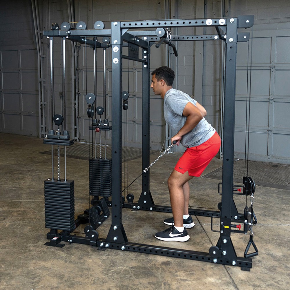Body-Solid Functional Trainer Attachment with Weight Stacks