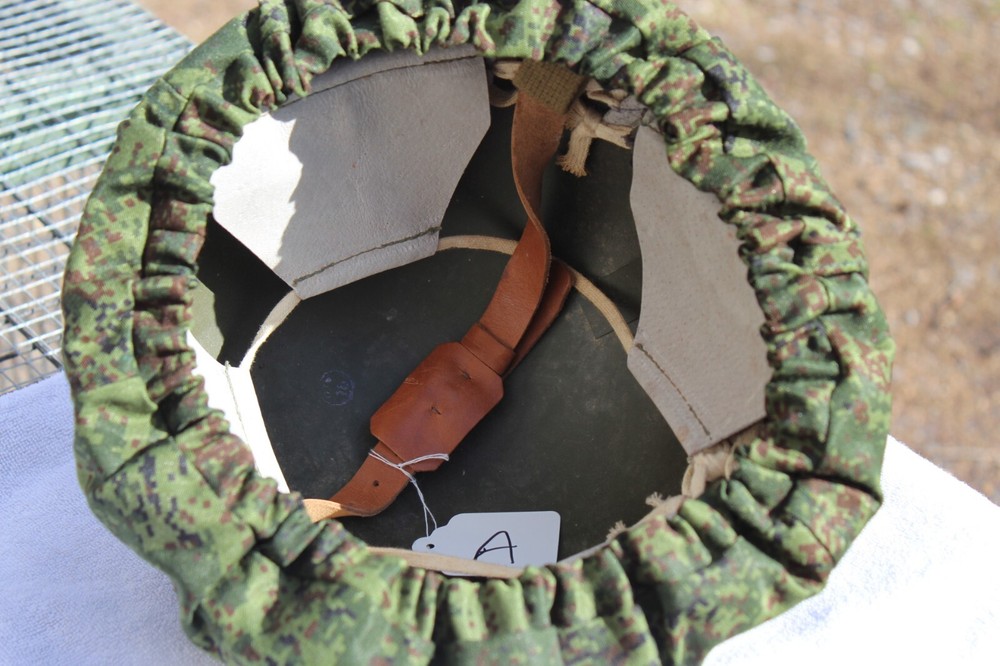 Russian Soviet SSH 60 helmet with Digital Flora Camo cover