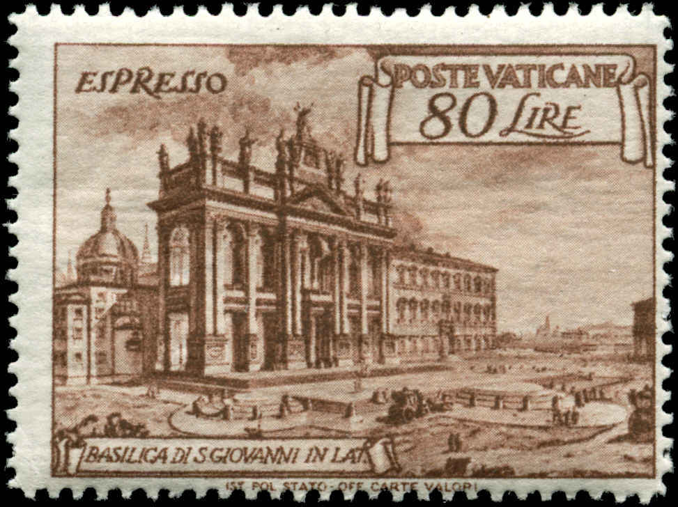 Vatican City Scott #E12a Mint Hinged      Perf 13 1/2 x 14