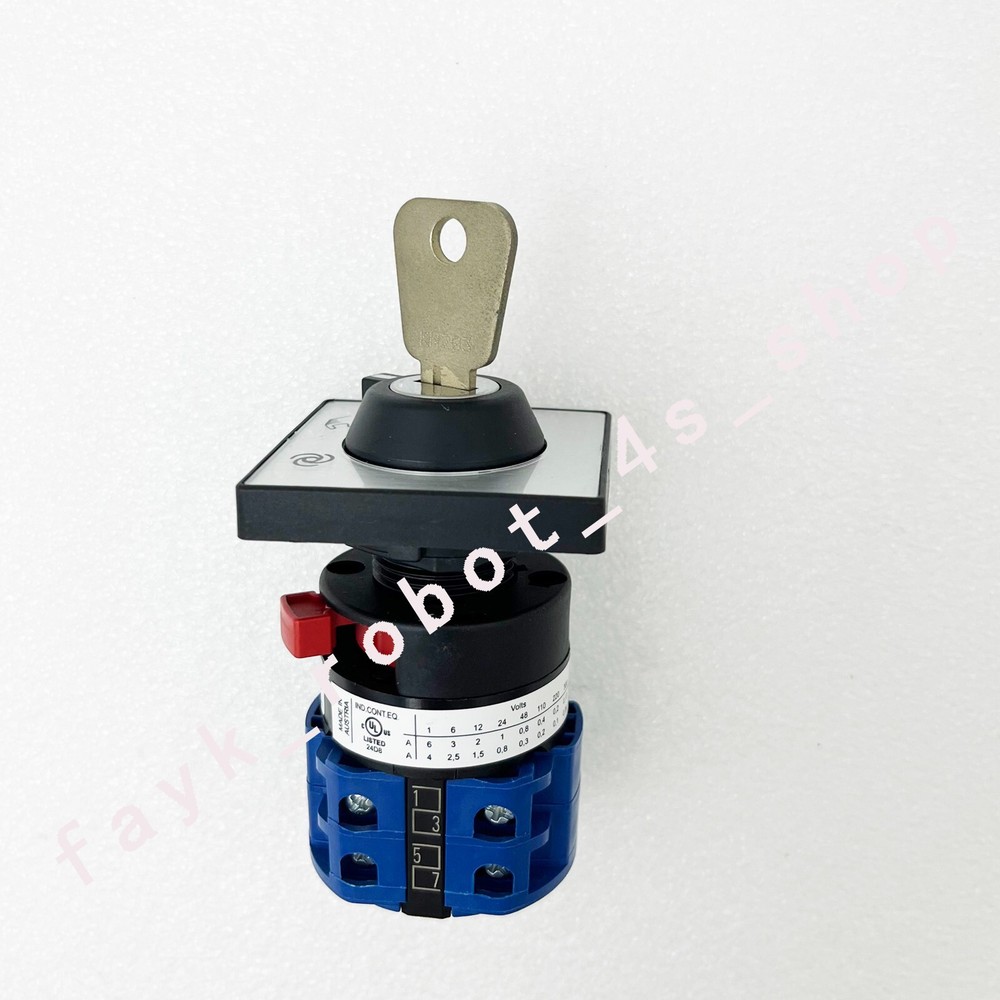 ON4KB 2-speed 2section mode switch selector w/key For ABB robot controller parts