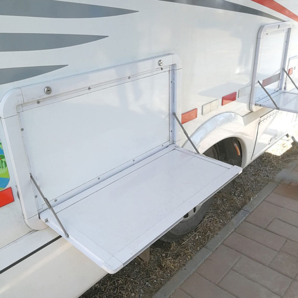 Foldable RV Table 31.5x17.7 Wall Mounted Lockable Hanging Table Kit