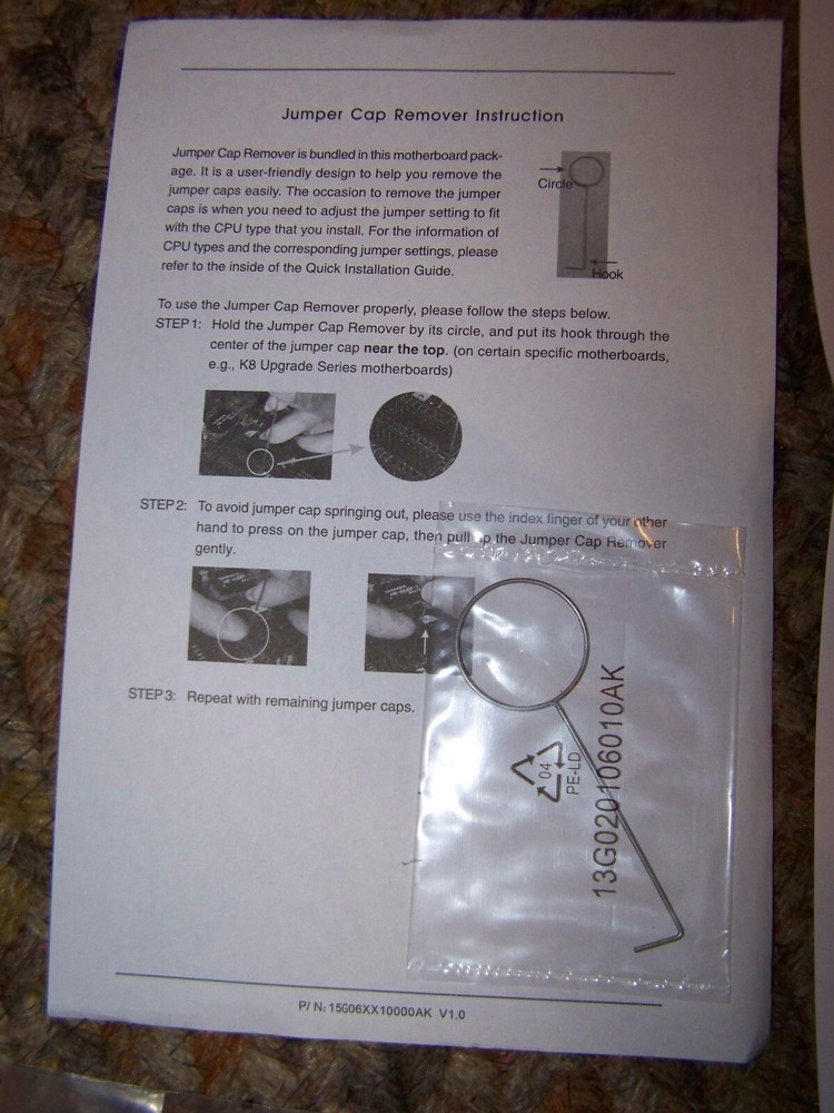 ASRock K8Upgrade-VM800 Quick Install Guide, Support CD, Jumper Tool, Documents