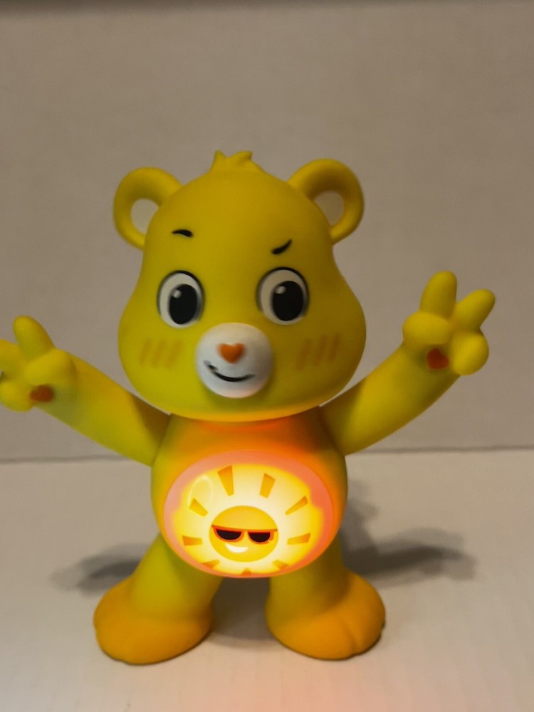 Basic Fun TCFC Care Bear Funshine 5" Poseable Talking Interactive Toy Lights Up