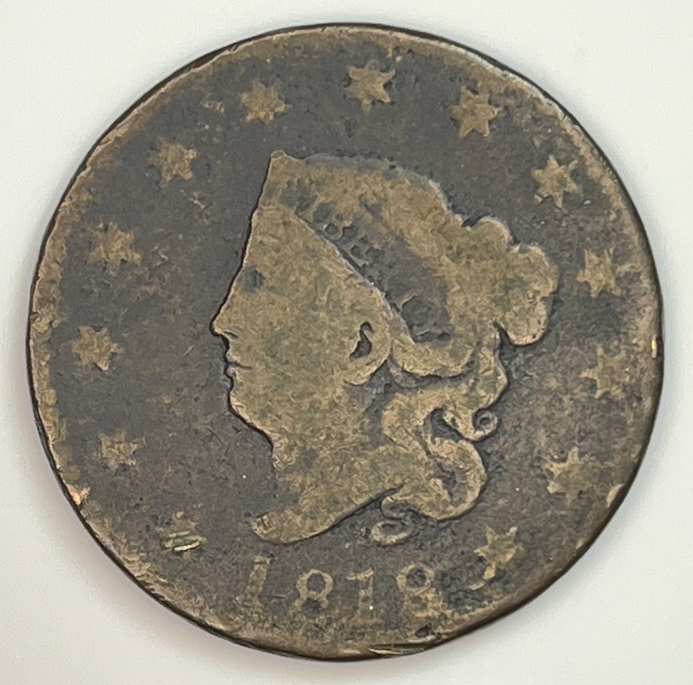 1818 Coronet Head Large Cent - #LC125