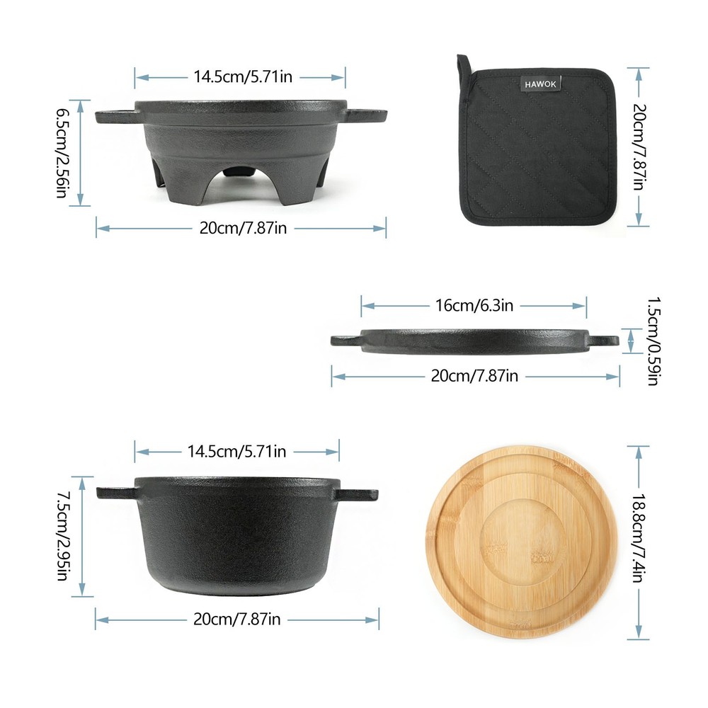6 Piece Stove Set,Multipurpose Mini BBQ Stove Set