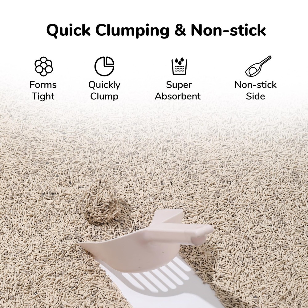 FUKUMARU Mixed Tofu Cat Litter, Strong Clumping Cat Litters, Effective Oder Cont