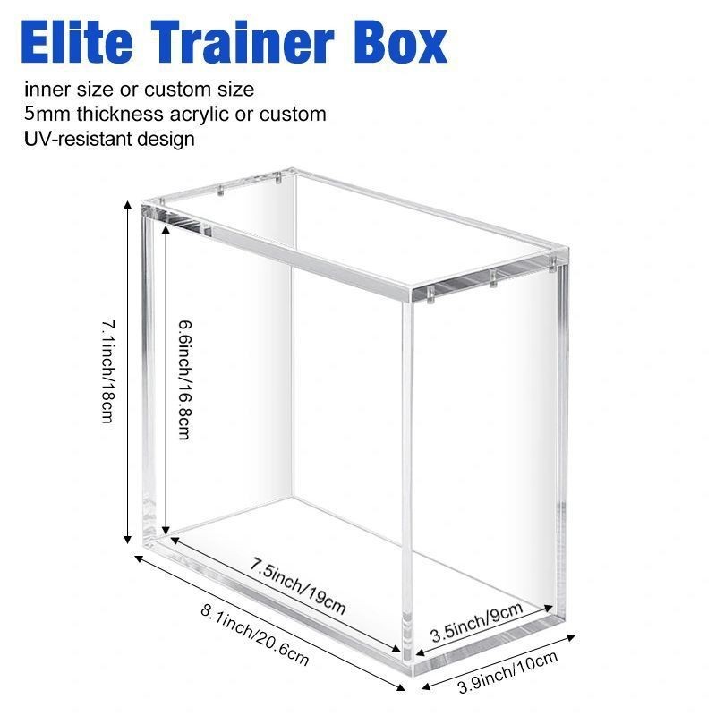 Elite Trainer Box Acrylic Case Extra Thick ETB Protector POKEMON High quality