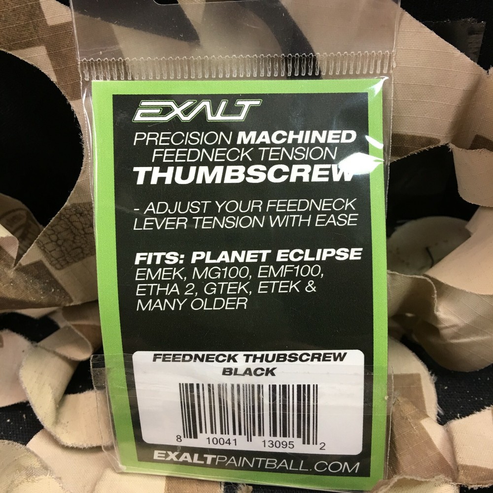 New Exalt Feedneck Thumbscrew For Planet Eclipse EMEK, EMF100, ETHA 2- Black