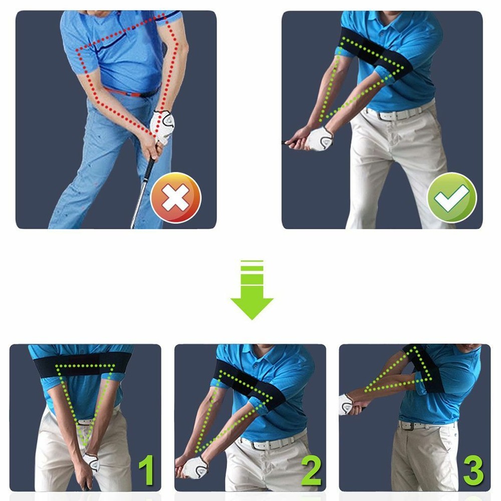 Portable Tour Striker Smart Ball Adjustable Golf Swing Training Teaching Aids US