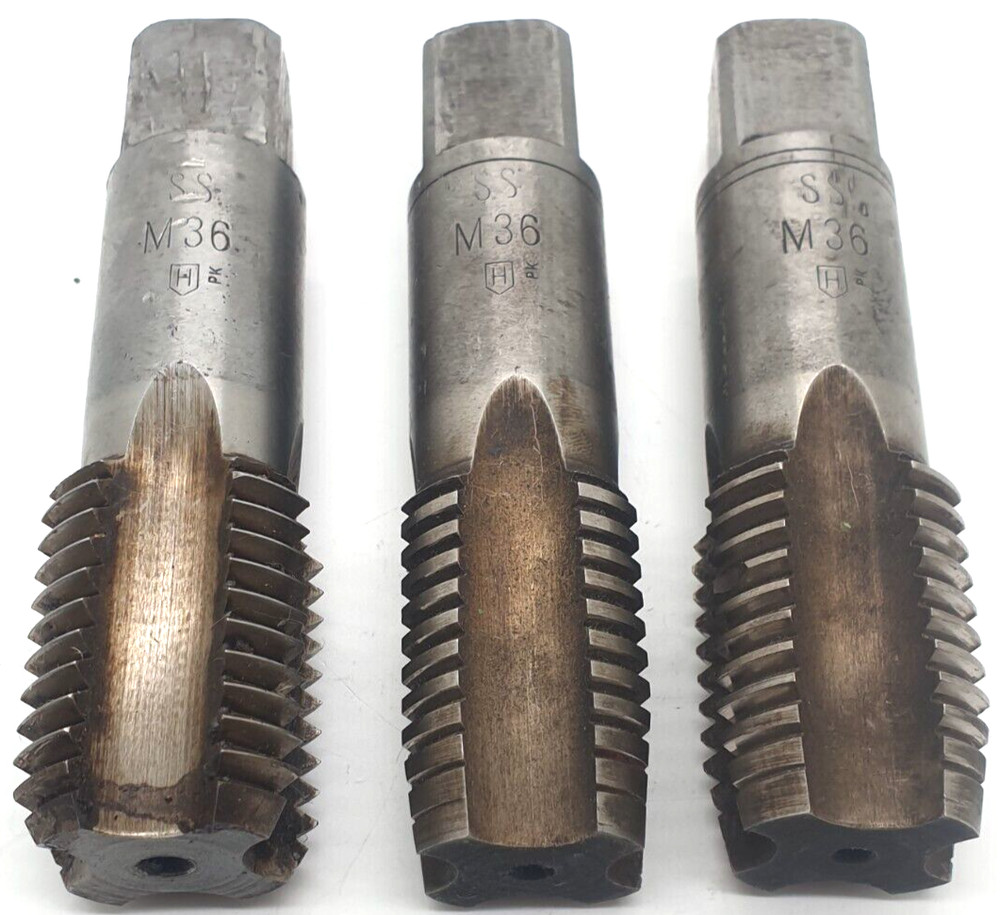 3 x hand taps SS M36 H