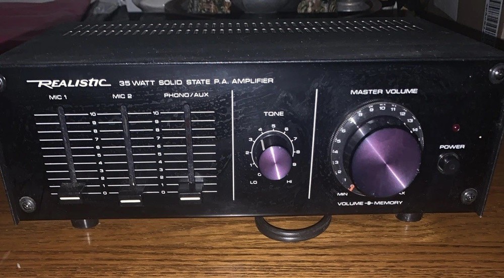 Realistic 35 Watt Solid State P.A. Amplifier Model 32-2027