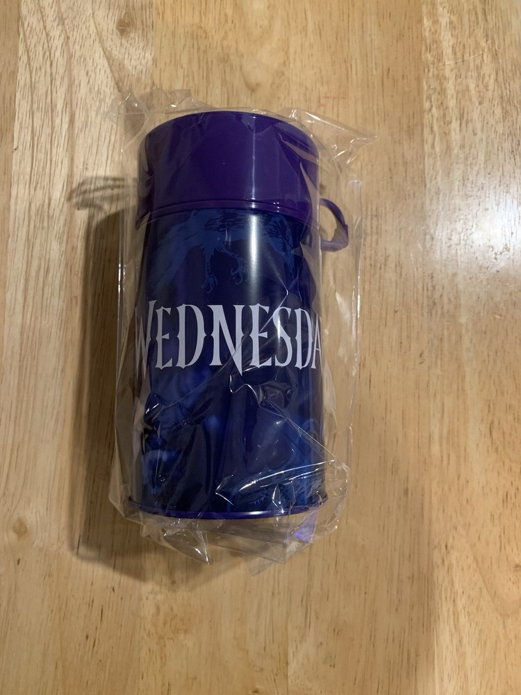 Wednesday Addams Lunch Container w/ Drink Container NEW