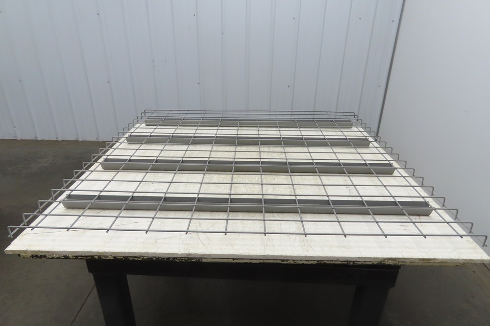 New Pallet Rack Wire Deck 48x46" Waterfall 4 Step Channel Racking 3000lb Mesh