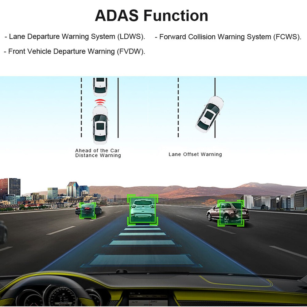 Newest dash camera dashboard Android car DVR camera driving recorder 4 cameras