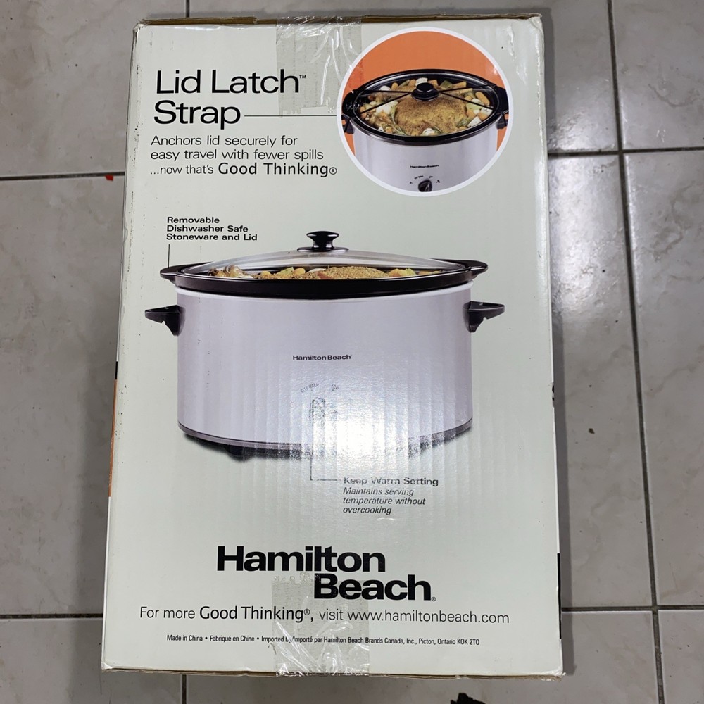Hamilton Beach 6 Quart Slow Cooker Portable Silver