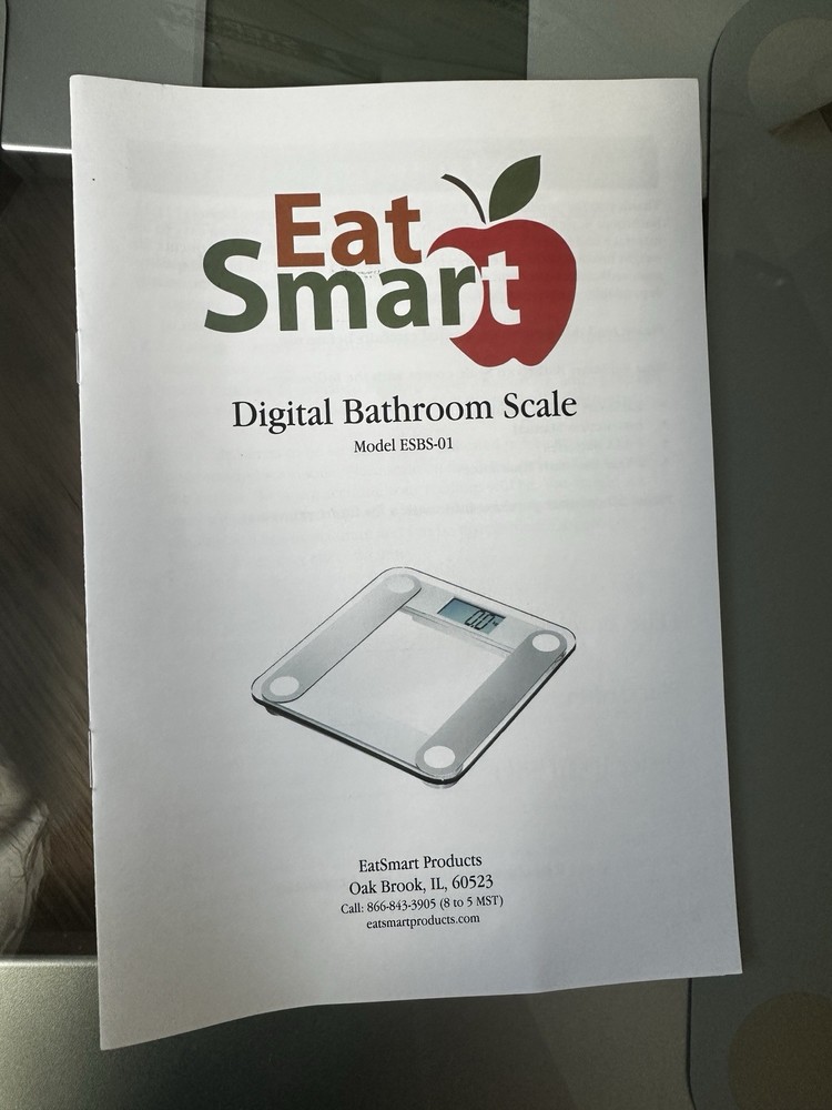 EatSmart ESBS-01 Extra Large Precision Digital Bathroom Scale - Silver
