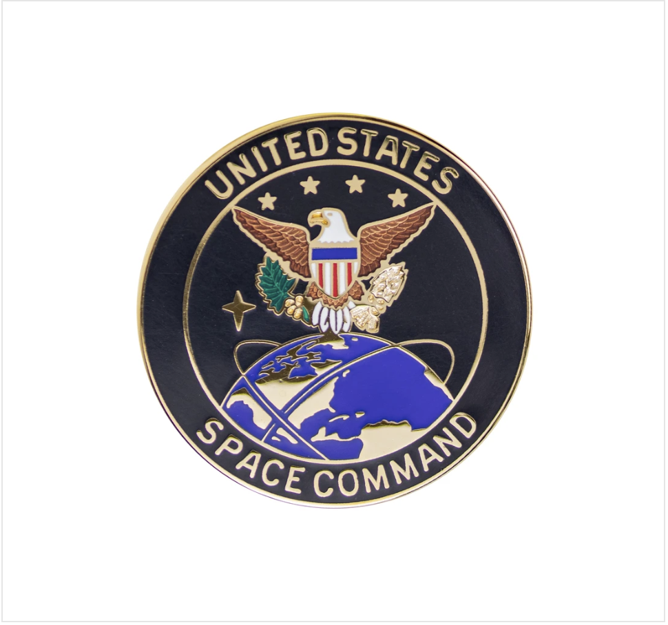 GENUINE U.S. IDENTIFICATION BADGE: US SPACE COMMAND- REGULATION