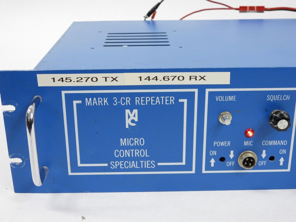 Micro Control Specialties Mark 3-CR VHF 2-Meter Repeater (powers up, untested)