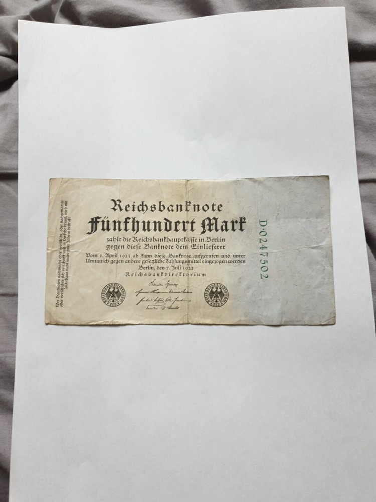 Reichsbanknote 500 Mark