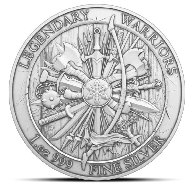 1 oz Legendary Warriors: Geronimo Silver Round (BU)