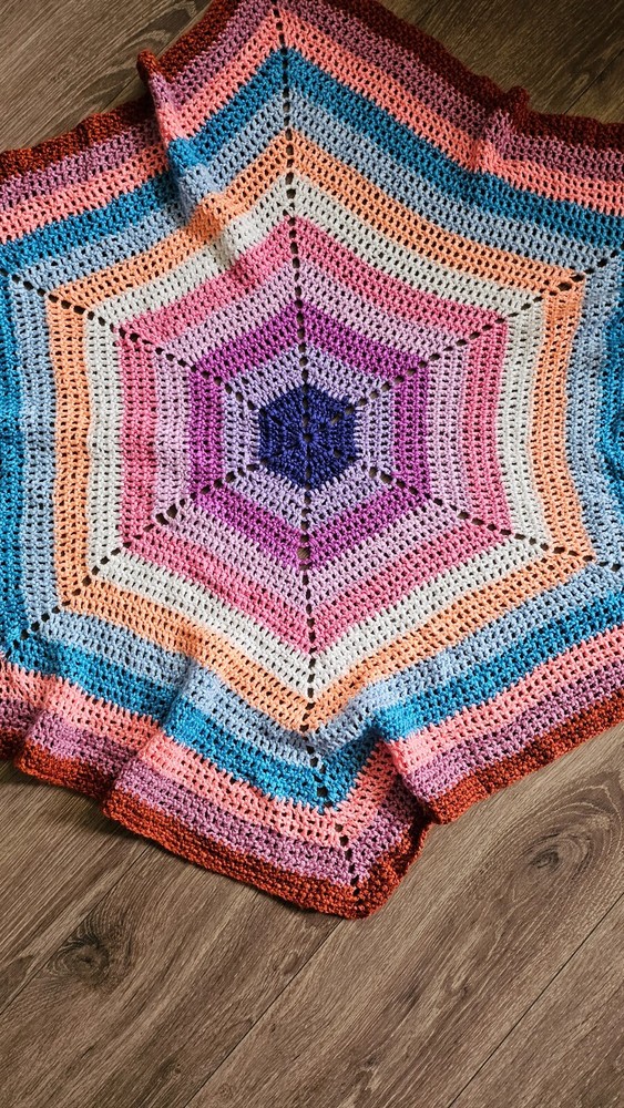 Hand Crochet Star Blanket