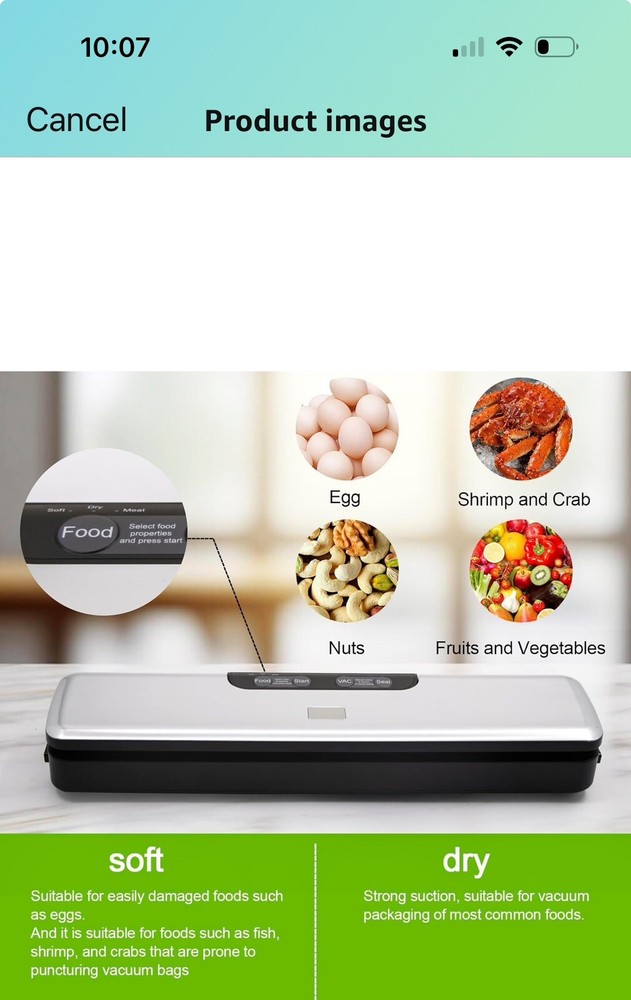 Flyfox Vacuum Sealer Machine - Strong, Multi-functional, and Black&Silvery