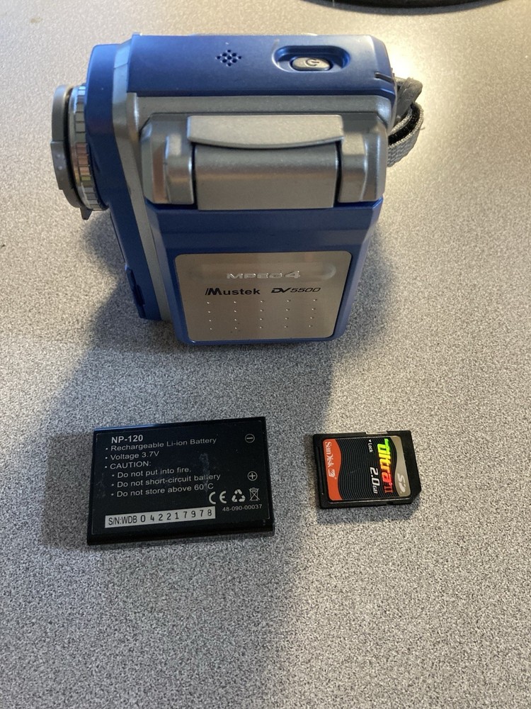 DV5500 MUSTEK Video Camera MPEG4 Digicam No Cords Untested