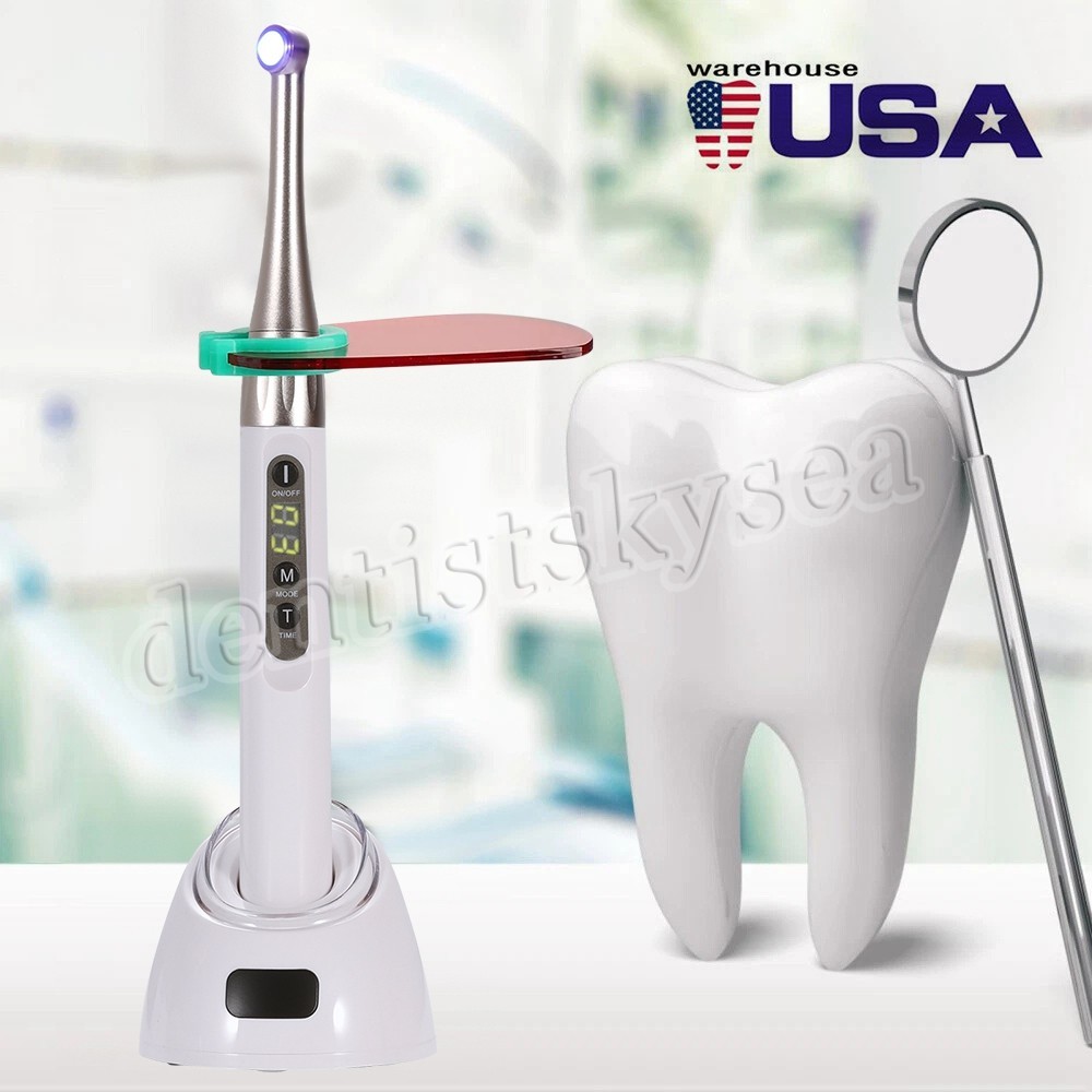 Woodpecker Style Dental iLED Curing Light Lamp Wireless 1Second Curing 2500mw/c㎡