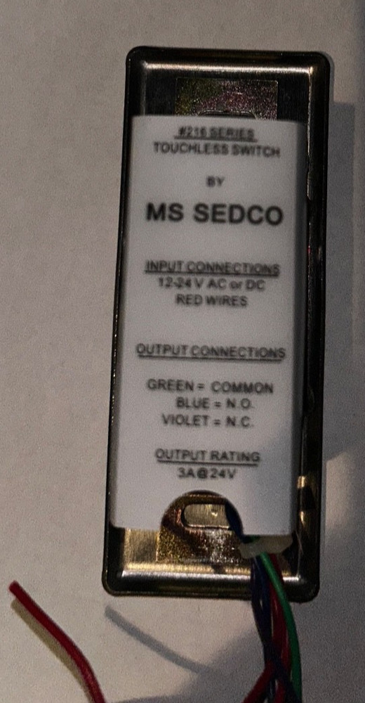 MS Sedco touchless activation switch