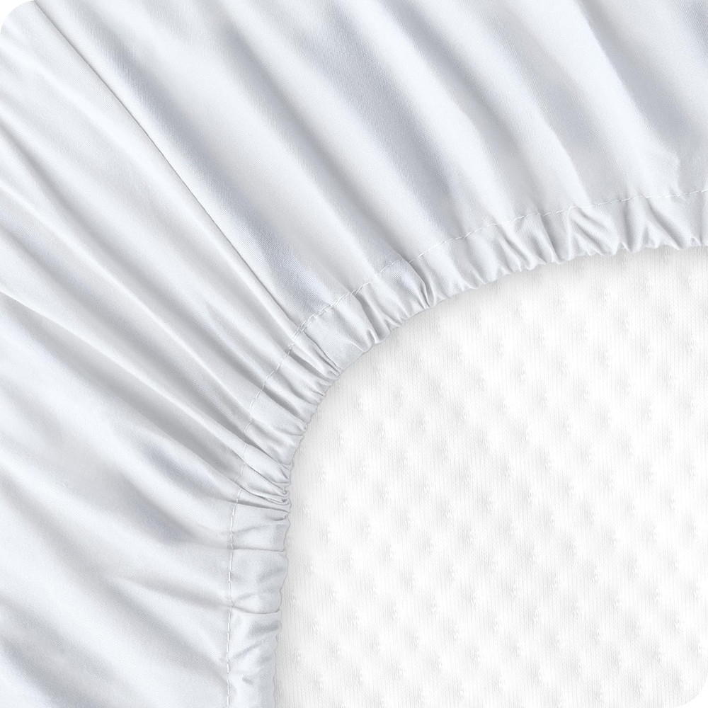 2-Pack Fitted Crib Sheets - Premium 1800 Ultra-Soft Microfiber - Breathable - Ba