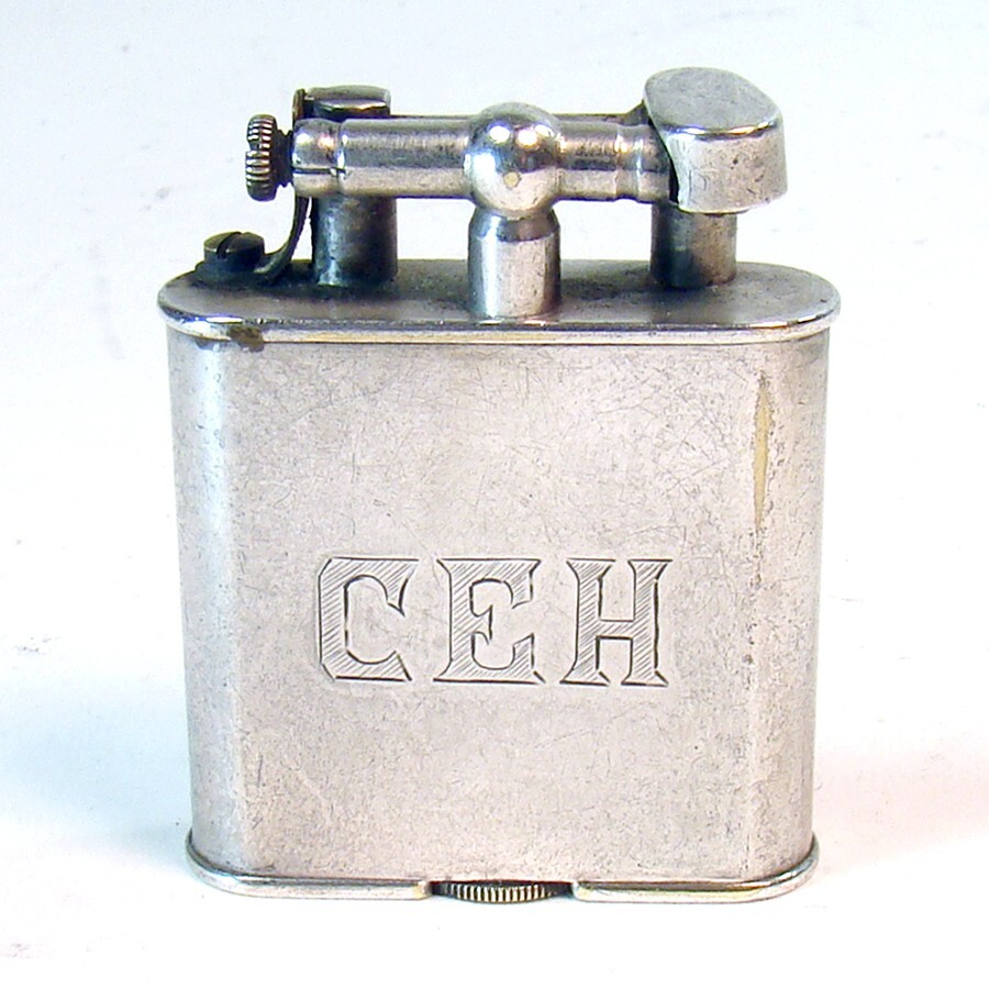 Dunhill Silver Plated Lift-arm Table Lighter
