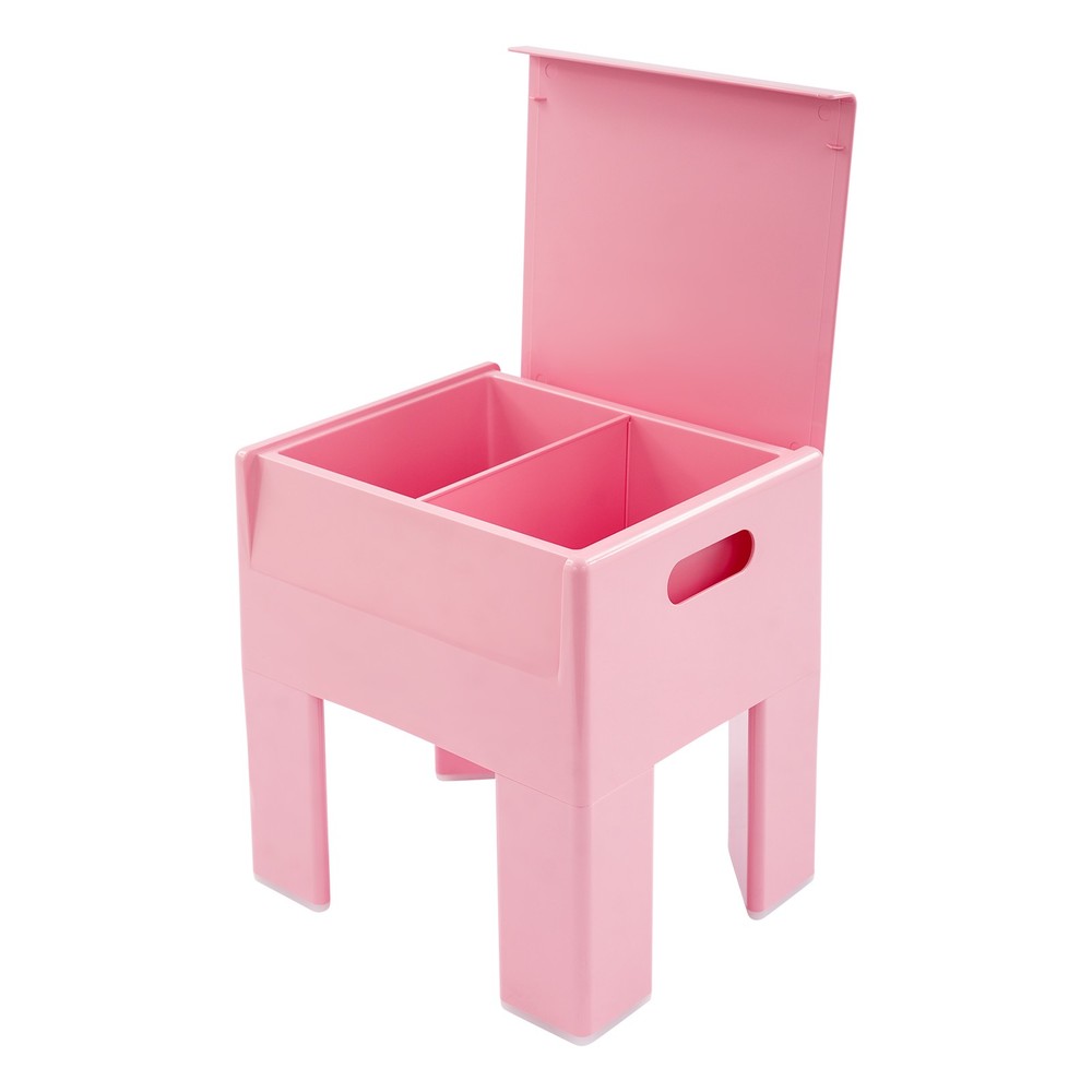 38*32*40cm Storage Stool，Multifunctional End Table，Pink Low Stool，ABS Side Table
