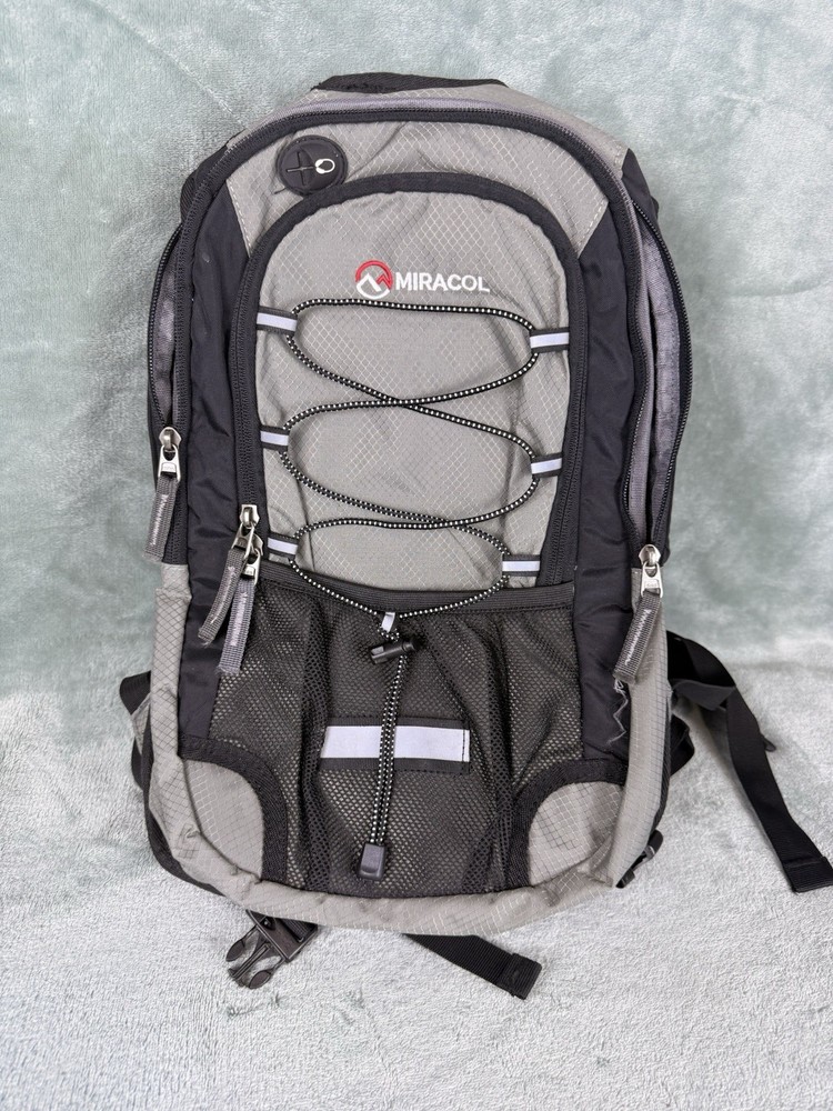 MIRACOL Hydration Backpack with 2L Water Bladder Insulated Water Backpack Gray