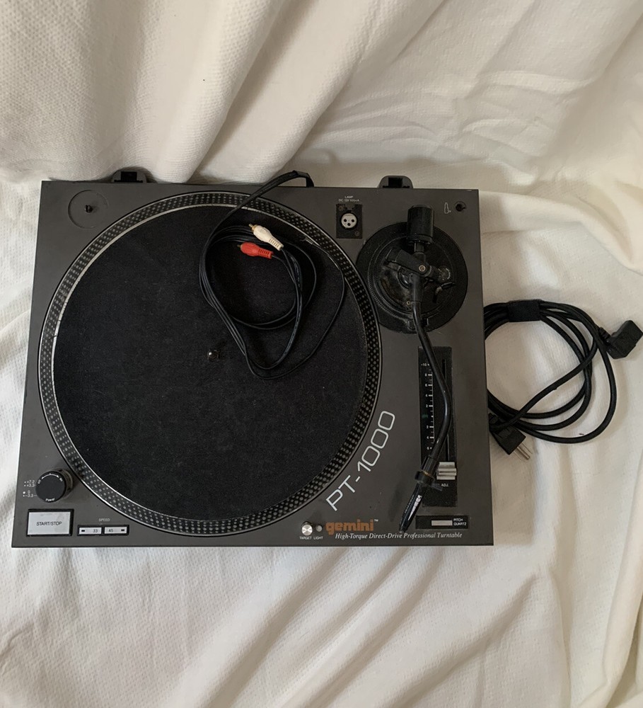 Original Gemini PT-1000 High Torque Direct Drive DJ Turntable (TESTED!)