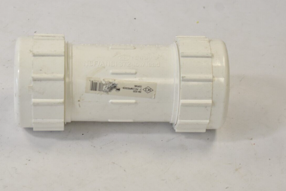 Smith-Cooper International SCI Compression Coupling 2" PVC 294 6220 Low Lead