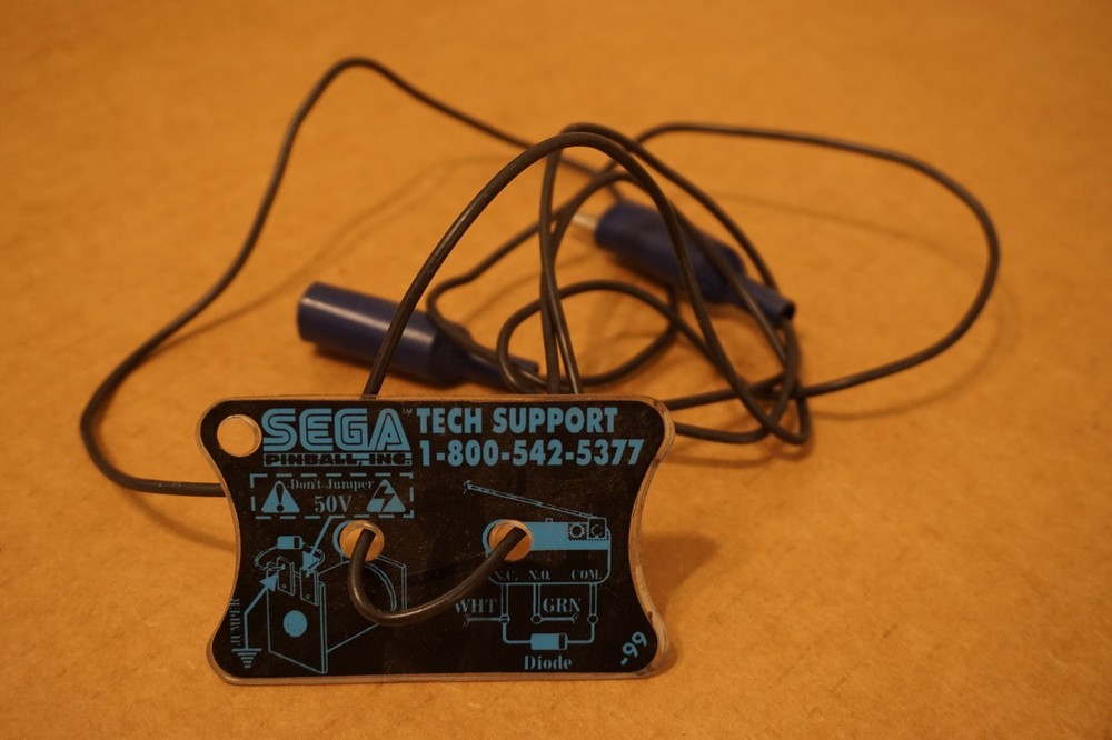 SEGA Tech Support Jumper Wire/Tester, Coil/Switch For Pinball Machine Rare