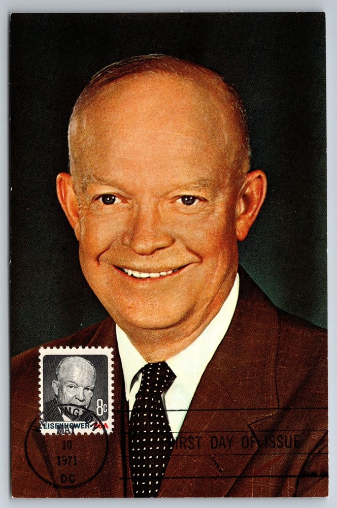 #1394 Dwight Eisenhower FDC Maxi Card