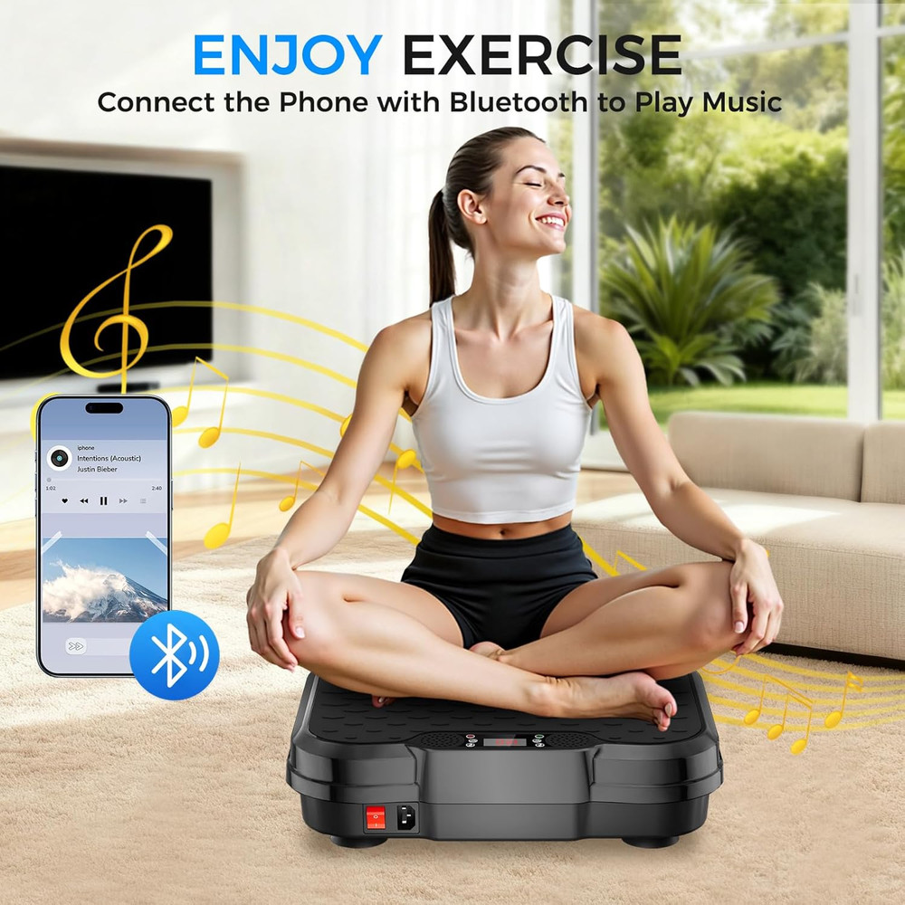 Vibration Plate Exercise Machine, 450 Lbs Capacity, 250 Adjustable Speeds