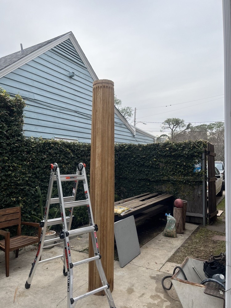 Antique Cypress Column 9ft