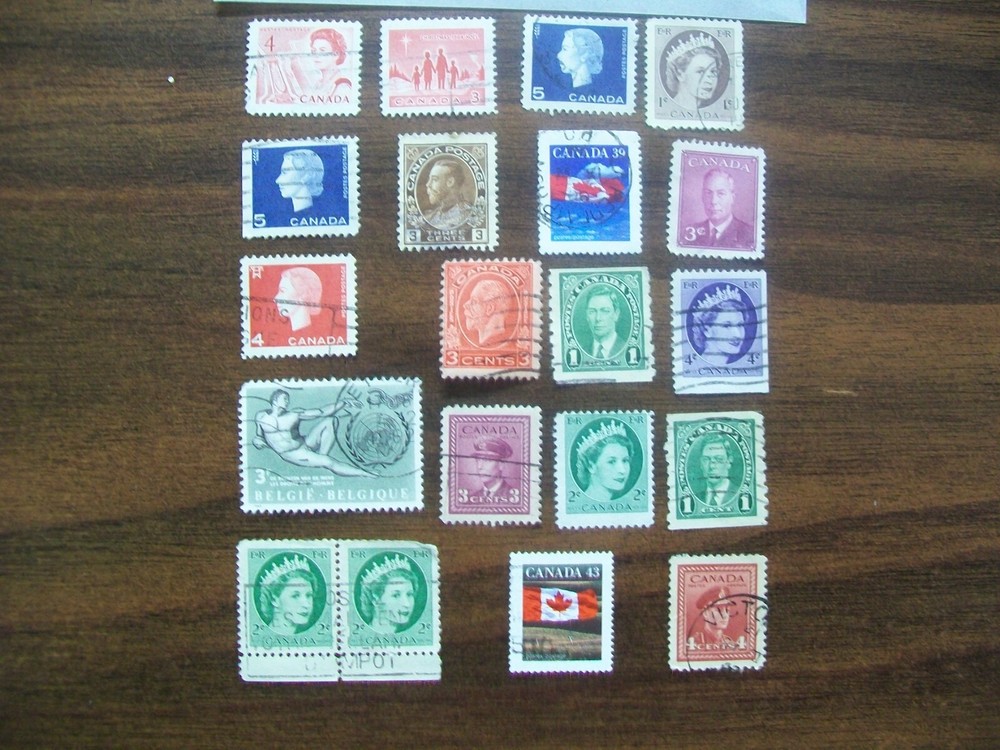 Canada Postage Stamps - Canada - Vintage - 20 Various Stamps (199)