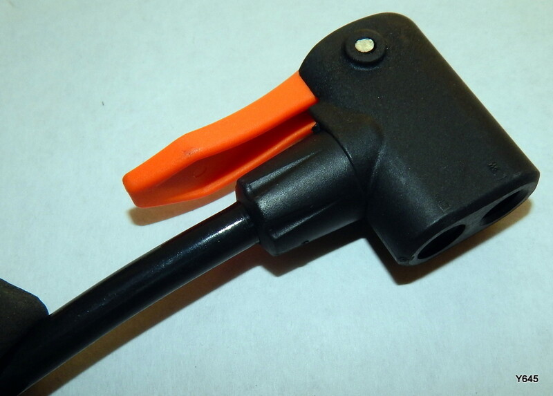 Red Aluminum Bicycle Floor Pump