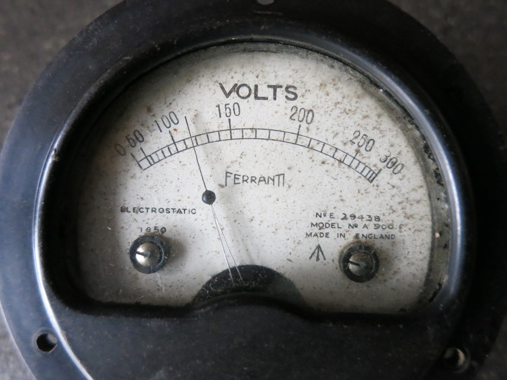 Vintage Ferranti Volt meter 1950